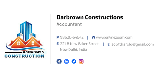 Accountant template preview