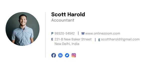 Accountant template preview