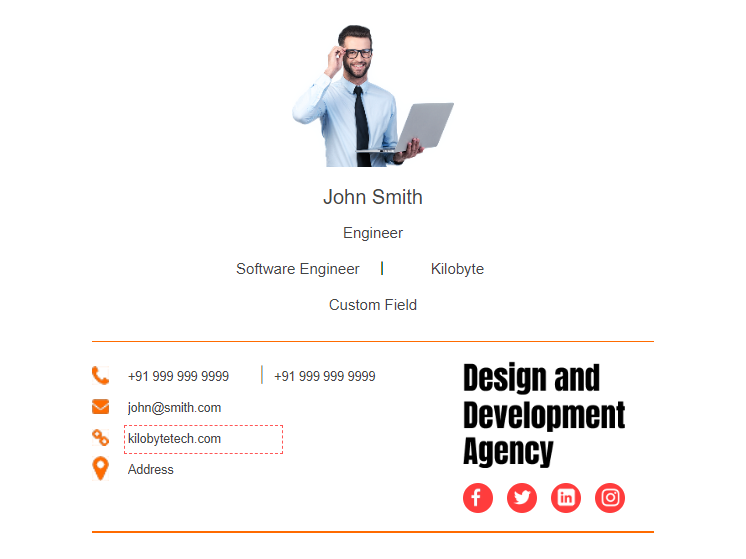 Template 2 template preview