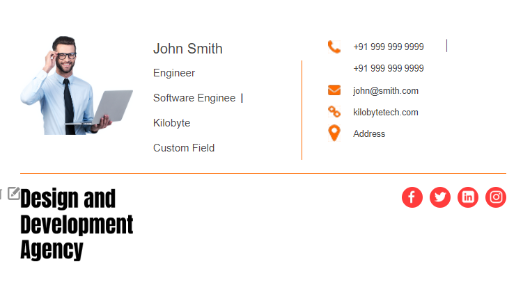 Template 3 template preview