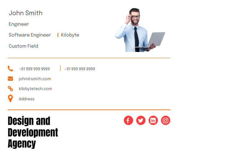 Template 5 template preview